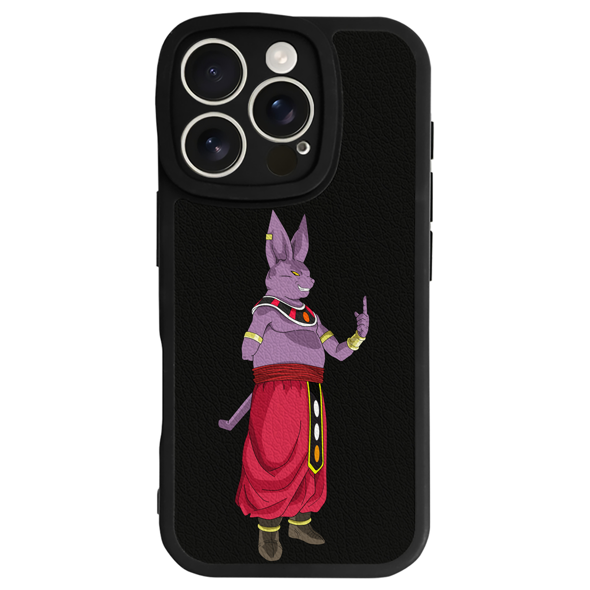 （画像用） ドラゴンボール シャンパ DRAGON BALL Champa 【iPhone 16シリーズ対応】シリコンスマホケース（レザー調） 材質：シリコン